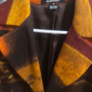 Ellie Tahari Multicolor Wool Coat